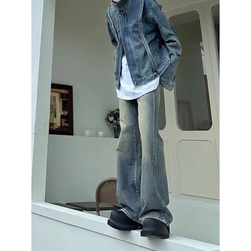 Unisex Classic Denim Jeans Loose Fit Daily Outdoor Wear - Image 1