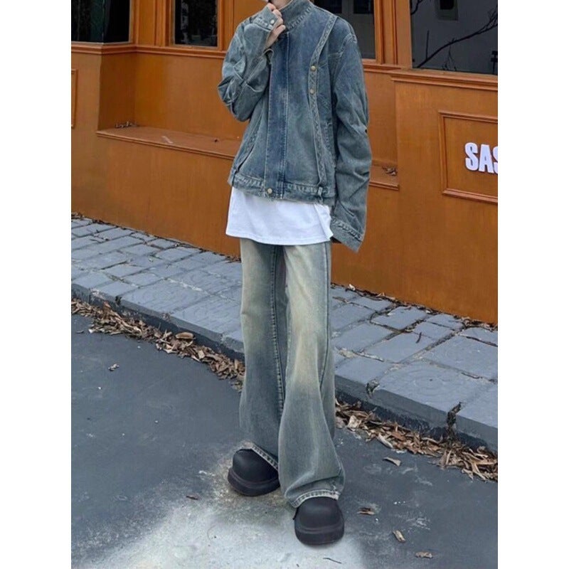 Unisex Classic Denim Jeans Loose Fit Daily Outdoor Wear - Image 3