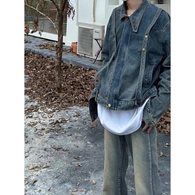 Unisex Classic Denim Jeans Loose Fit Daily Outdoor Wear - Image 5