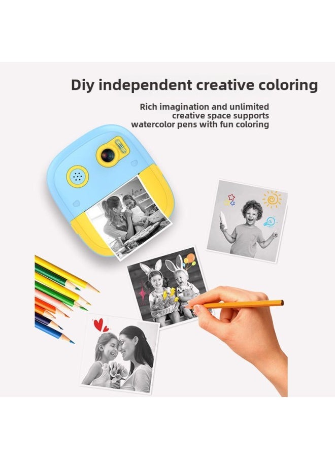 Generic Dinosaur Children Polonoid Cartoon Digital Printing Camera Photographable Printable Thermal Small SLR Toy-Color:P2 Polaroid Printing Camera  - Image 5