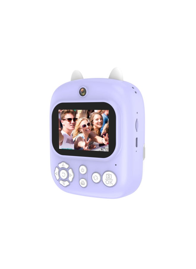 Generic Dinosaur Children Polonoid Cartoon Digital Printing Camera Photographable Printable Thermal Small SLR Toy-Color:P2 Polaroid Printing Camera  - Image 1