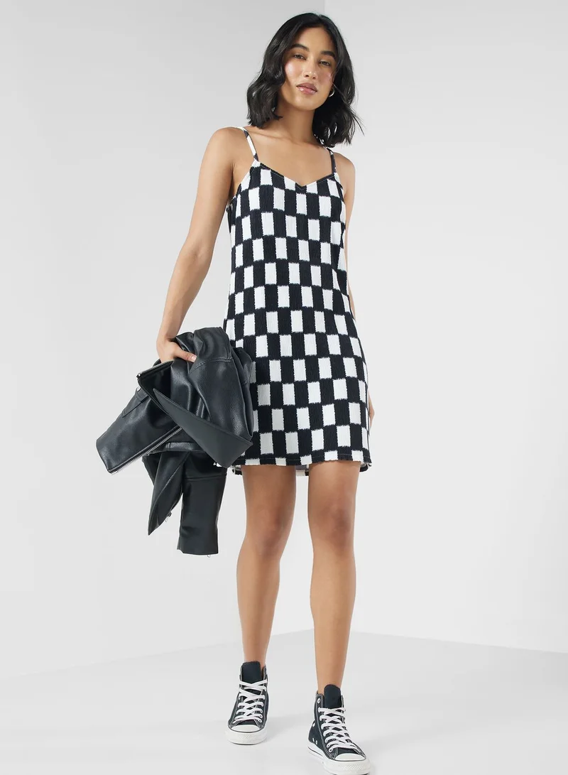 VANS Checkerboard Knit Dress