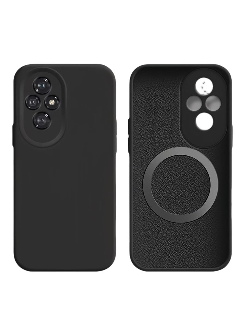 "حافظة متوافقة مع هونر 200 برو - تدعم تقنية ماج-سيف، تصميم سائل رفيع من السيليكون الناعم، حماية كاملة للكاميرا، مع إطار ملون واقٍ سهل التركيب"