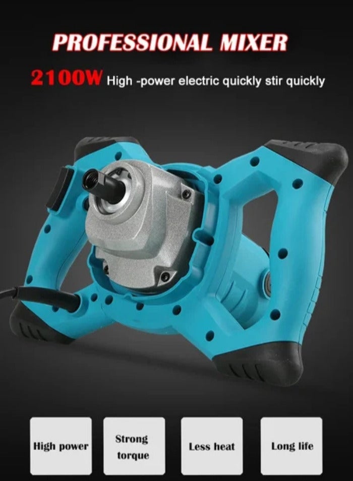 JCT Professional Electric Cement Mixer – Powerful Motor with Dual Handle for Easy Control - Image 4