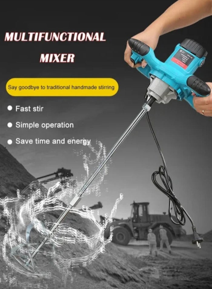 JCT Professional Electric Cement Mixer – Powerful Motor with Dual Handle for Easy Control - Image 5