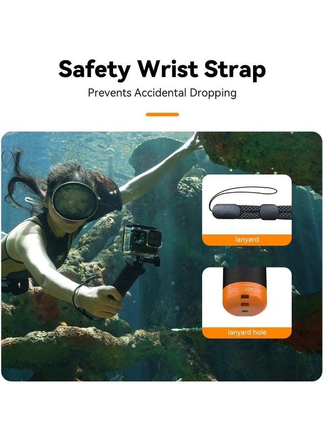 Floating Selfie Stick Hand Grip With Bluetooth Remote Waterproof Handle Compatible With GoPro Hero 12-3+ For Insta360 For DJI OSMO And Most Action Cameras Ideal For Water Spor - Image 4