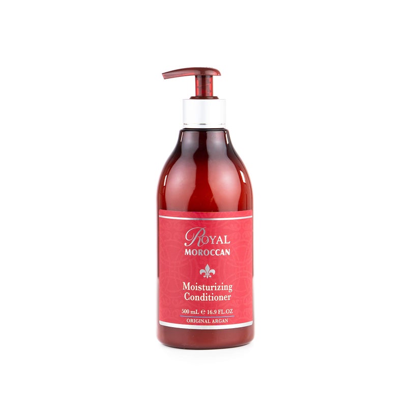 Royal Moroccan Moisturizing Conditioner Hair Products - Moisturizing Conditioner For Dry and Colored Hair 500 ml 16.9 fl.oz, Base of Moroccan Argan oil, For color â€“ Treated Hair, Frizzy Hair. - Image 1