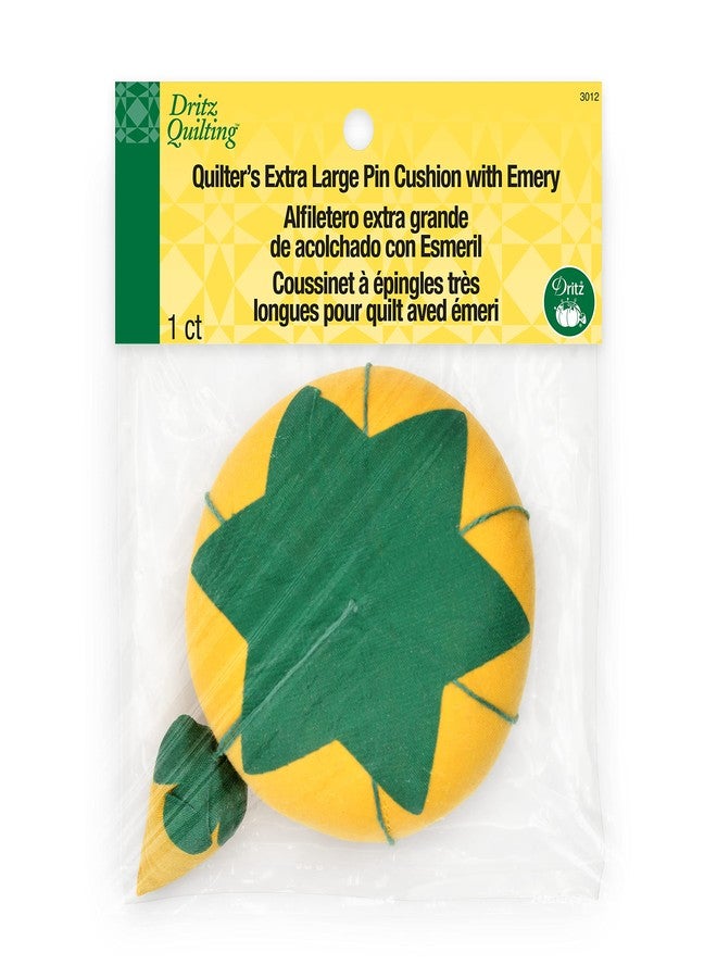 دريتز وسادة دبابيس Dritz Quilting Dritz كبيرة جدًا بنقشة الطماطم والفراولة، قطعة واحدة، ألوان متنوعة: أخضر نعناعي، أصفر أو وردي فاتح، مقاس 4 بوصات - Image 3