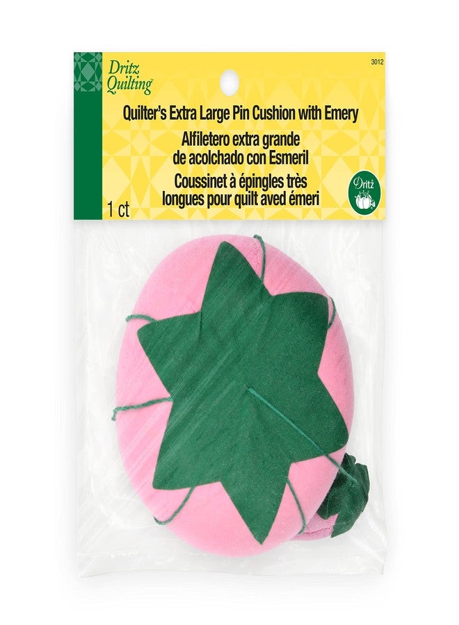 دريتز وسادة دبابيس Dritz Quilting Dritz كبيرة جدًا بنقشة الطماطم والفراولة، قطعة واحدة، ألوان متنوعة: أخضر نعناعي، أصفر أو وردي فاتح، مقاس 4 بوصات - Image 5