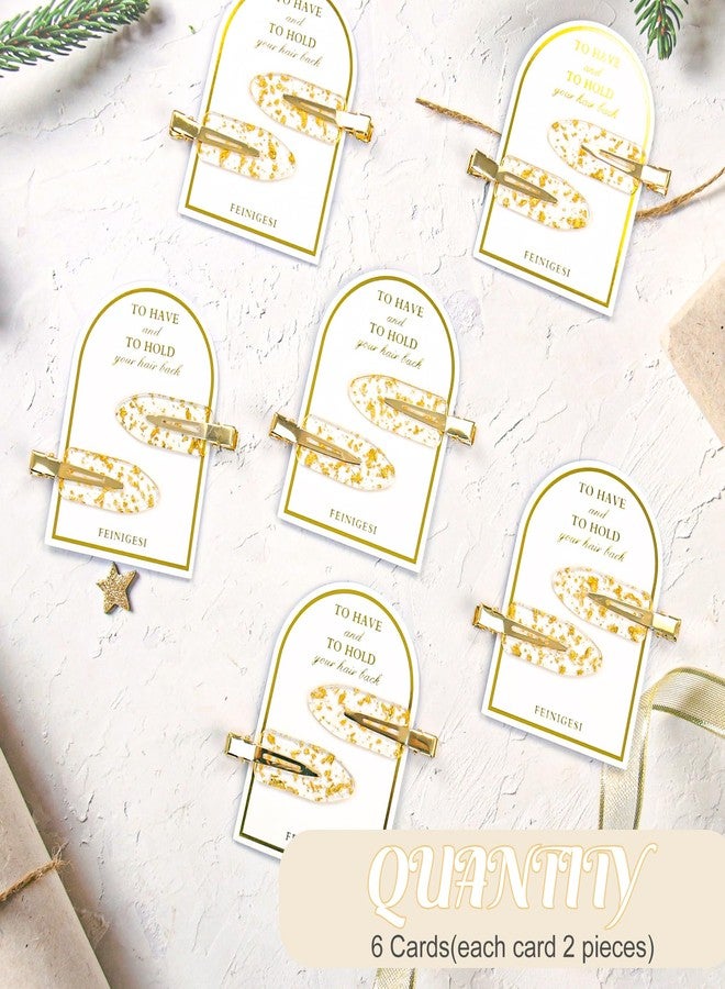 FEINIGESI No Bend Glitter Hair Clips - Creaseless Setting Clips for Bridesmaid Gift, Proposal Box, Makeup Styling, and Sectioning - Image 2