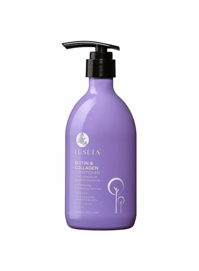 L LUSETA Luseta Biotin & Collagen Conditioner Thickening for Hair Loss & Fast Hair Growth - Infused with Argan Oil to Repair Damaged Dry Hair - Sulfate Free Paraben Free 16.9oz - Image 1