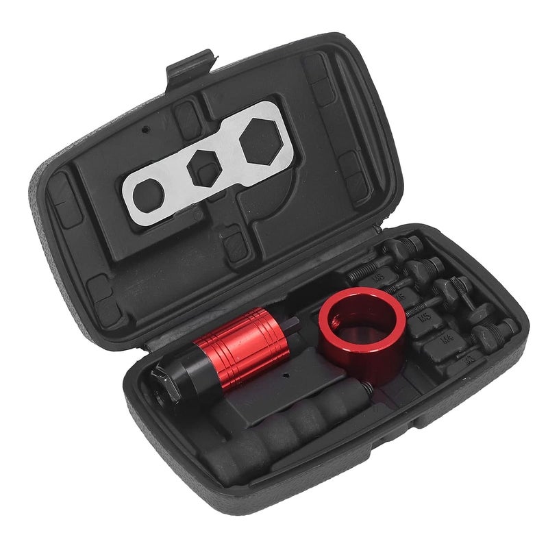 klarako Nut Gun Adapter Rivet Nut Drill Converter Attachment Tool Kit Manual Automatic Nut Gun Adapter Clutch Type Automatic Nut Gun Adapter Nut Tip Adapter - Image 2