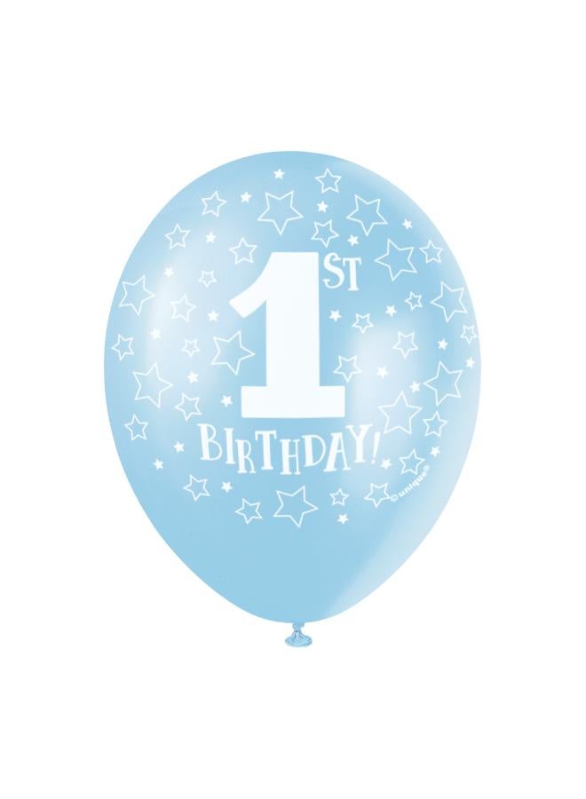 Unique 12" Blue 1St Birthday Balloons - Image 1