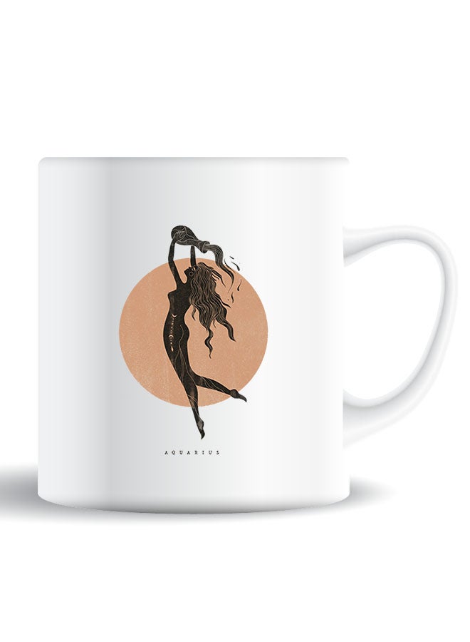 Theodor Premium Quality Two Sided Printed Coffee Mug Tea Cup Aquarius For Home Office, Kids Men Women - Image 1