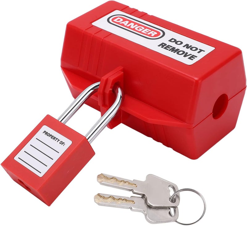 klarako Power Plug Safety Lockout Kit with 38mm 1.5in Long Padlock for Air Conditioner TV, Industry, Automobile, Chemical Industry, Electric Power(Small lock box) - Image 2