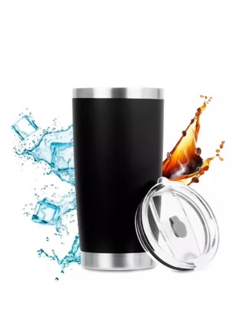 KCDMBUE 20oz Stainless Steel Insulated Tumbler with Lid, Double Wall Travel Coffee Mug, Powder Coated Thermal Cup for Hot and Cold Drinks, Indoor & Outdoor Use  - Image 1