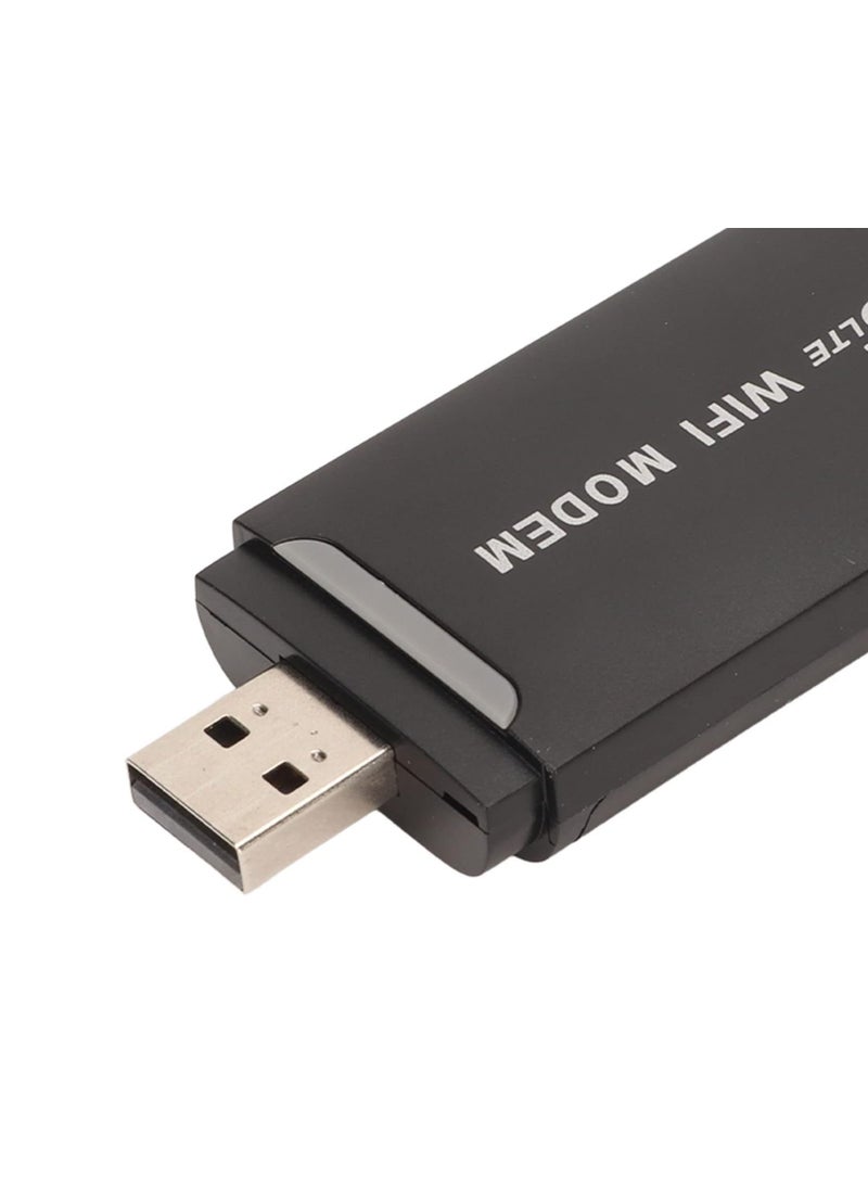 عام راوتر واي فاي USB 4G LTE، مودم واي فاي محمول بسرعة 150 ميجابت في الثانية، يدعم 10 مستخدمين، للكمبيوتر اللوحي والكمبيوتر المحمول، أسود اللون، تجربة إنترنت قوية محمولة - Image 3
