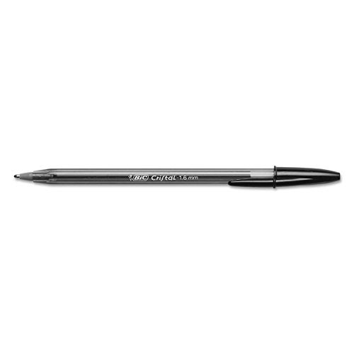 BIC MSB11BK Cristal Xtra Bold Ballpoint Stick Pen, Black Ink, 1.6mm, Bold, Dozen - Image 2