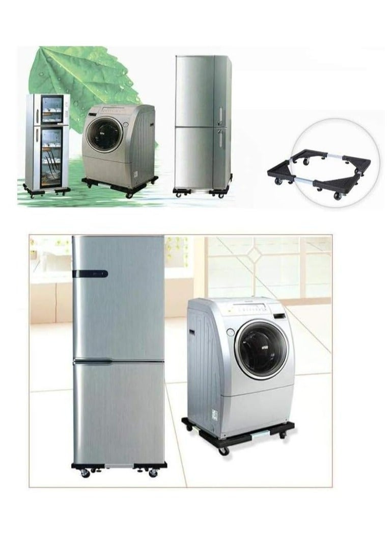 Arabest Multi-functional Movable Adjustable Base with Casters Mobile Case/dolly/roller for Washing Machine, Dryer and Refrigerator, Cabinet - Image 4