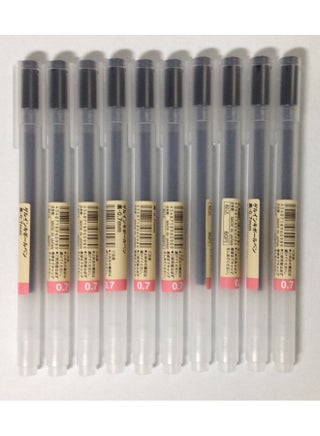 Muji Gel Ink Ballpoint Pens 0.7Mm Black Color 10Pieces - pzsku/ZF3DA8BED59C26A8B7FD8Z/45/_/1726644809/b1ccb1bf-bdd1-458b-9c46-eb2bb0a0a21f