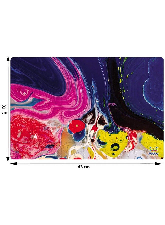 Webby Abstract Colourful Blending Wooden Jigsaw Puzzle, 252 Pieces - Image 5