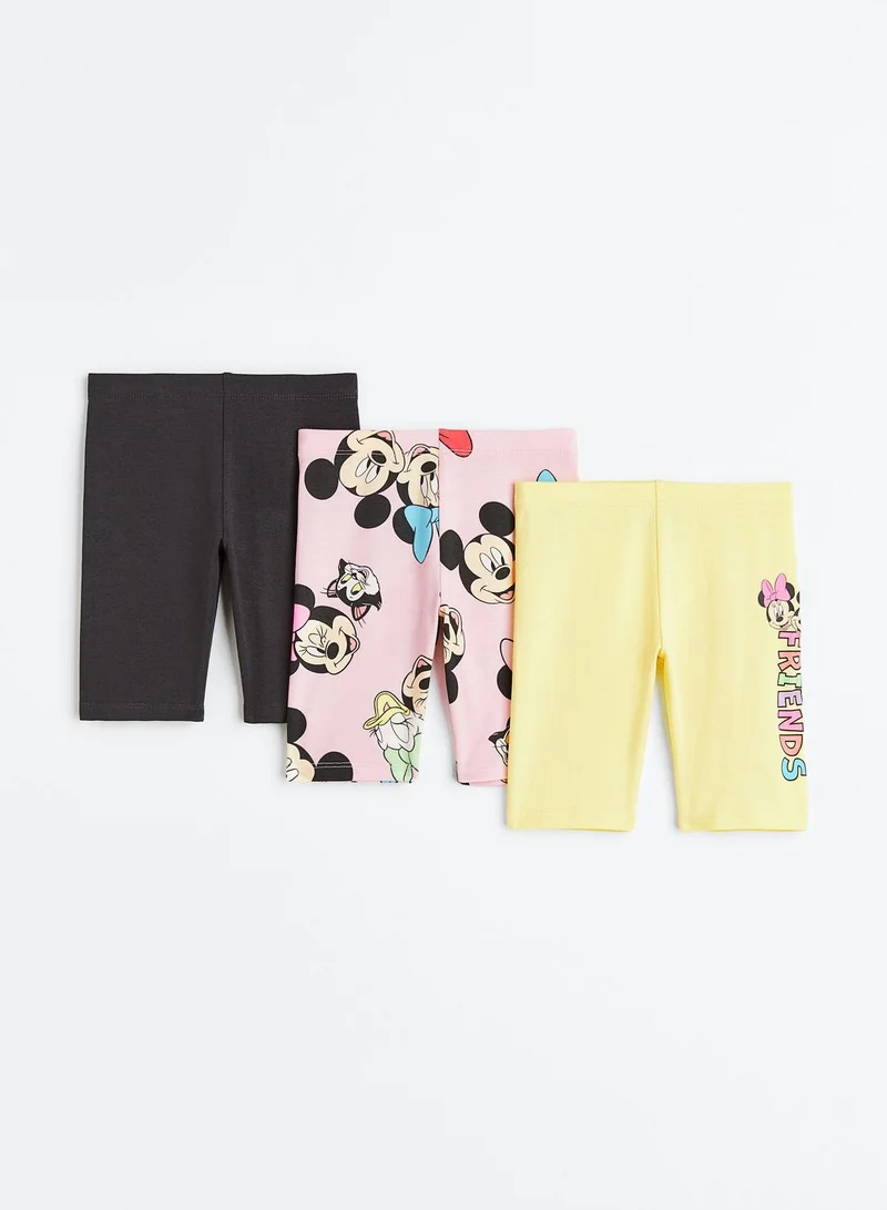 H&M Kids 3 Pack Printed Cycling Shorts