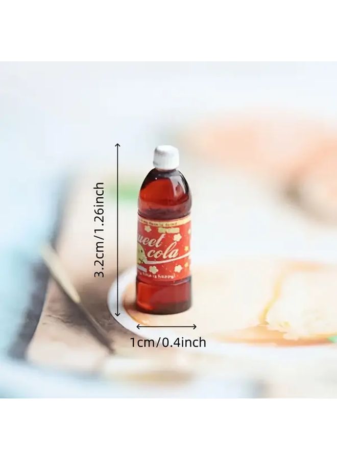 6Pcs Miniature Juice Bottles Playset For Dollhouse Terrarium Landscape Decor - Image 2