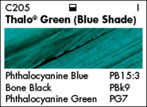 Grumbacher Academy Acrylic Paint, Gloss, 90ml/3 oz Metal Tube, Thalo Green (Blue Shade) - Image 2