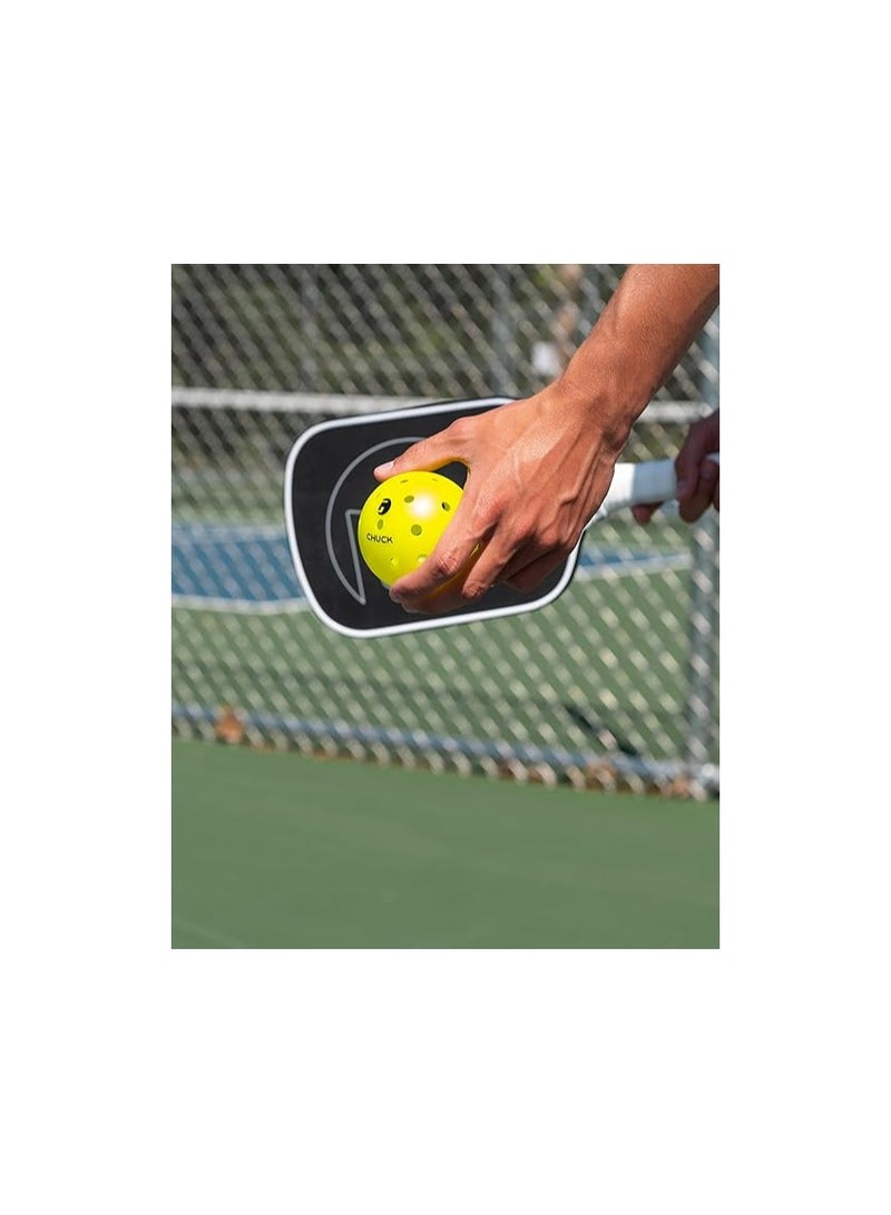 Gamma Chuck Tournament Pickleballs for Outdoor Play, Symmetrical 38-Hole Design Meets USAPA Standards, 6 Pack  - Image 3