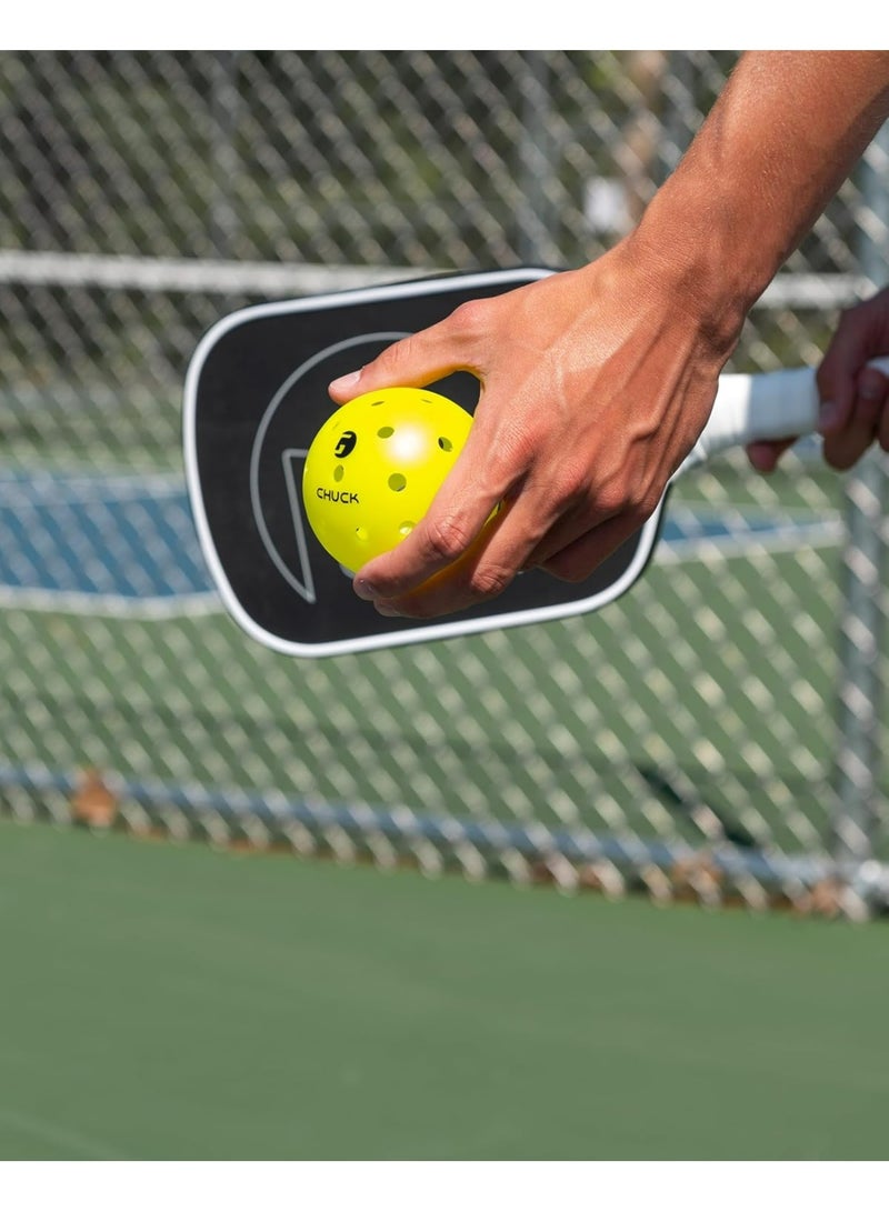 Gamma Chuck Tournament Pickleballs for Outdoor Play, Symmetrical 38-Hole Design Meets USAPA Standards, 6 Pack - Image 5