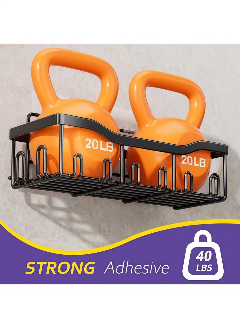 SY SELECT 5-Pack No Drilling Shower Caddy, Adhesive Bathroom & Kitchen Organizer, Large Capacity Rustproof Stainless Steel Shelves for Inside Shower Rack  - Image 3