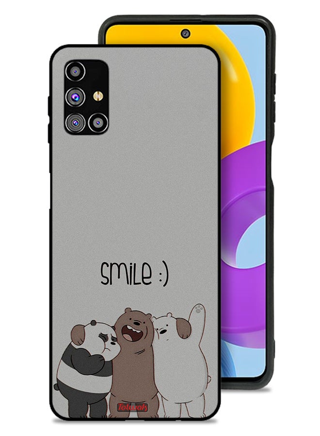 Tolwak Samsung Galaxy M31s Protective Case Cover Friends Smile - Image 1