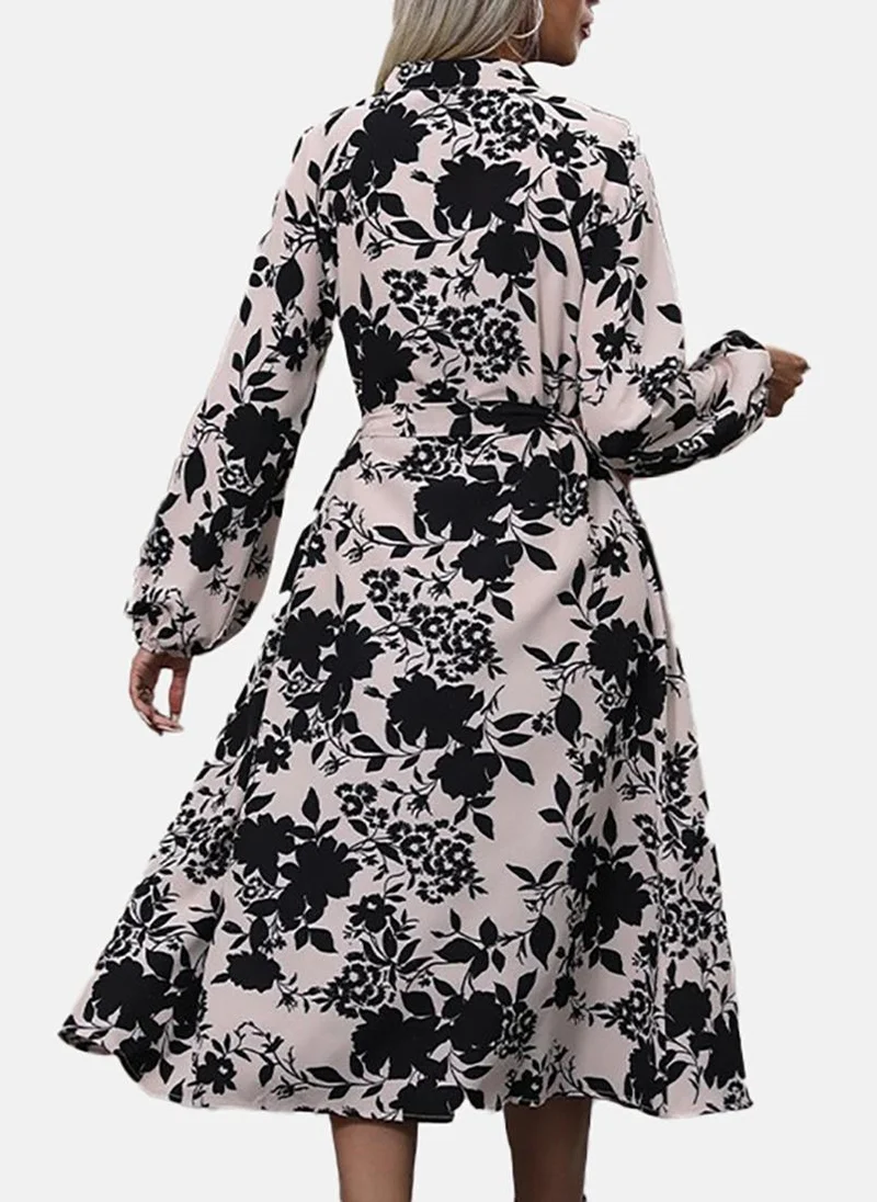 YUNIQEE Floral Print Midi Dress