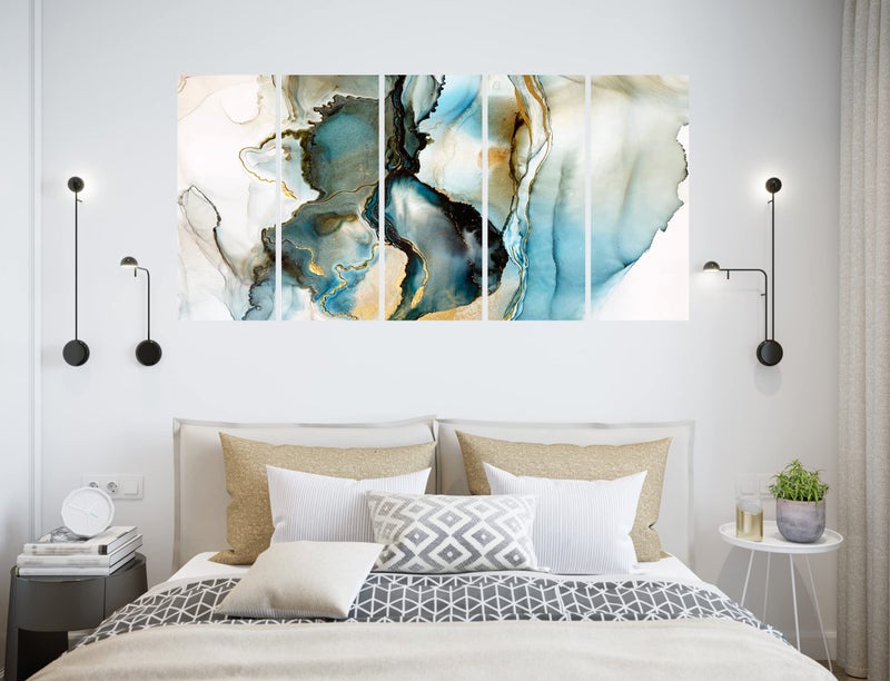 CN RETAILS Set Of 5 Scenery 3d Framed Wall Paintings For Living Room Big Size, Bedroom, Home Decoration, home Decor, Office (4FEET X 2 FEET) 2448_23 - Image 5