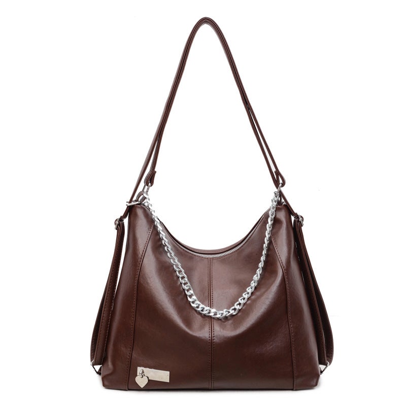 2025 Cross-Border New Style Casual Large-Capacity Shoulder Bag for Women - Fashionable Commuter Backpack, Versatile and  Trendy