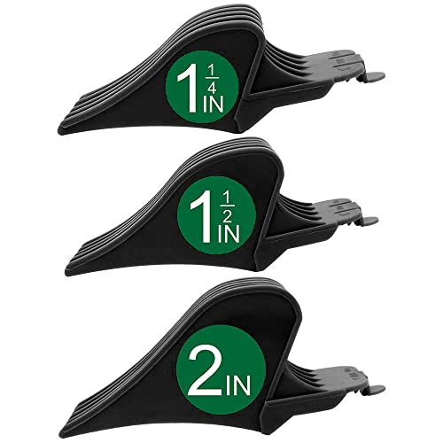 CR8GR8 Professional Hair Clipper Combs Guides, Hair Clipper Guards 1 & 1/4" 1 & 1/2" 2", Mega NO.16 NO.12 NO.10 fits for Most Wahl Clippers(Black) - Image 1
