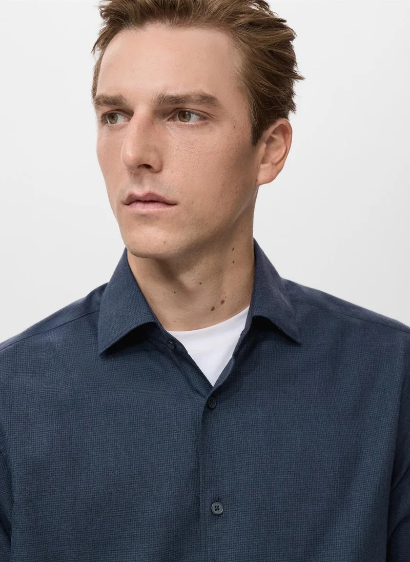 Mango Man  Regular-fit cotton shirt for Men | Best Price UAE