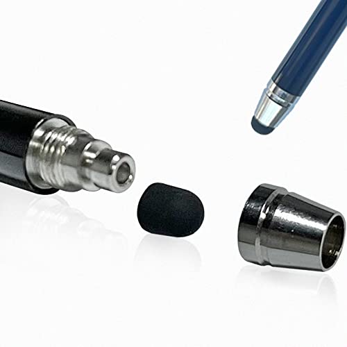 ColorYourLife Bundle of 3-Pack 7.3" Extra Long Thin Tip High Precision Universal Capacitive Stylus Pens for Touch Screens and Microfiber Cloth (Black) - Image 4