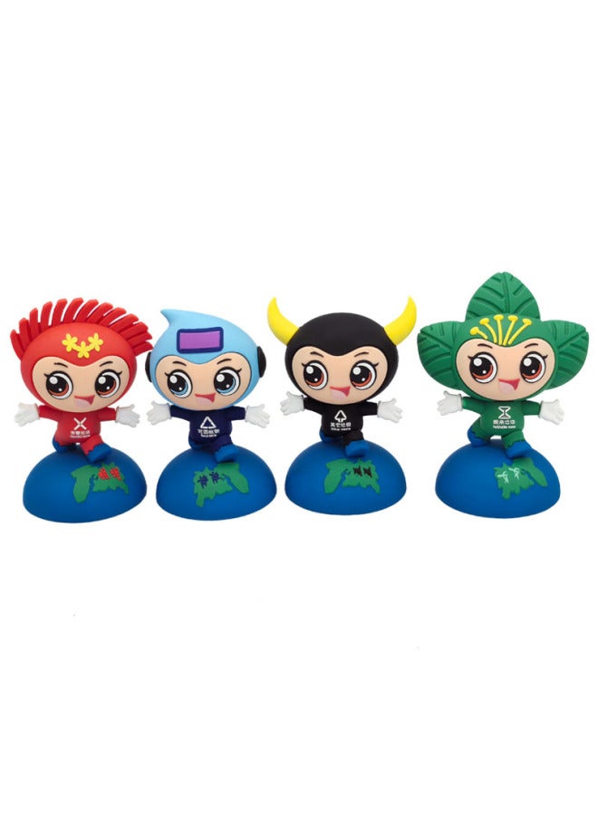 Loquat Soft PVC Cartoon U Disk Professional Production Graduation Hand-held Doll U Disk Blind Box Keychain Students Tide Play U Disk-Color:【exclusively For Government Symbolizing Ip Badge Souvenirs】 - Free  - Image 1