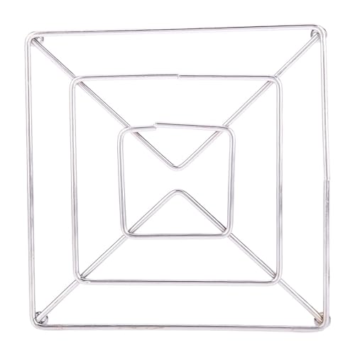 Prostuff.in® Kitchen Cooking Square Hot & Cold Pot Stand with Food Steamer Rack Stand Holder for Kitchen Organizer (Large Size:16x16cm), Silver Color 1 Pcs - Image 4