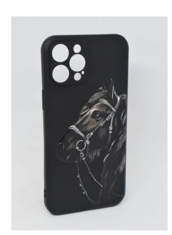 ACLIX Classic Luxury Horse Designed Silicone Protective Case Cover For Apple iPhone 12 Pro Max - Image 1