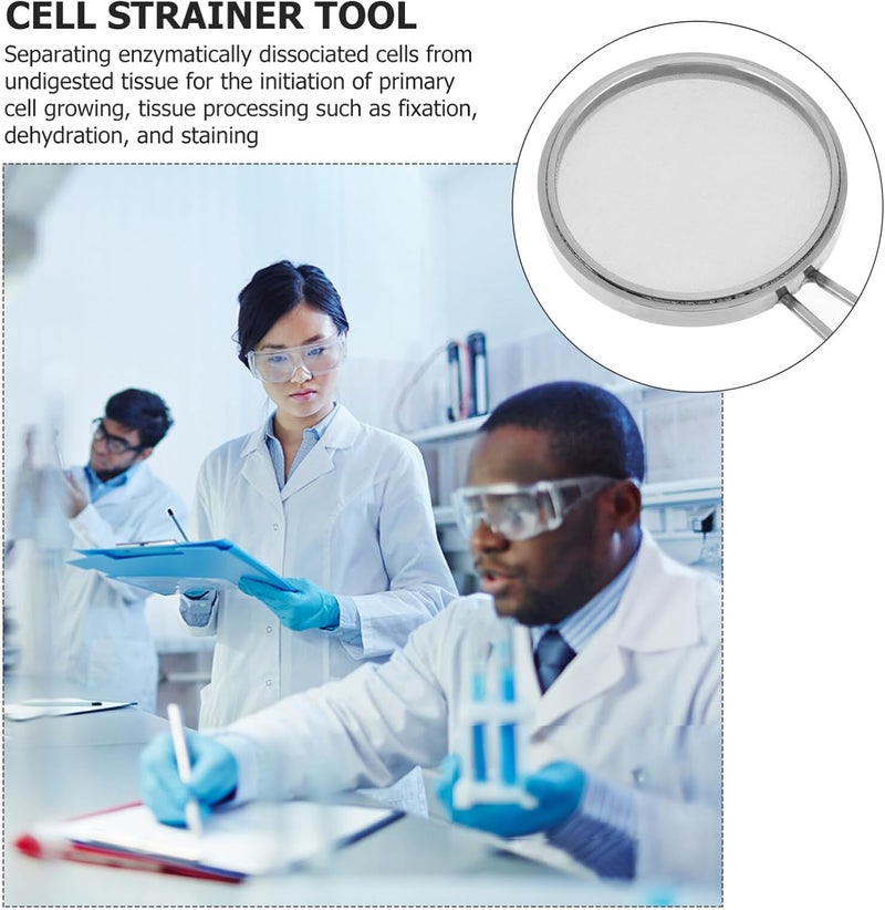 klarako Mesh Strainer Cell Strainer 100 Stainless Steel Cell Filter Mesh Cell Filter Practical Cell Strainer Laboratory Test Sieve for Laboratory Project Falcon Cell Strainer Metal Strainer - Image 5