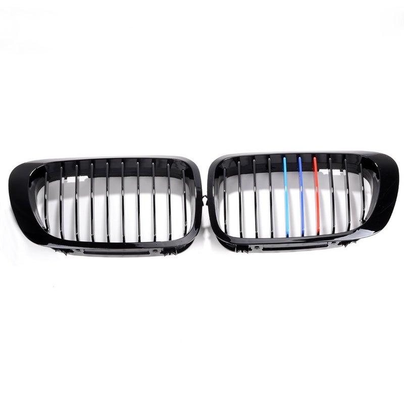 Glossy Black MColor Euro Front Center Kidney Grille Replacement for 19992002 BMW E46 2Door 318is 323is 328is 318i 323i 328i 328Ci 323Ci 325Ci 330Ci