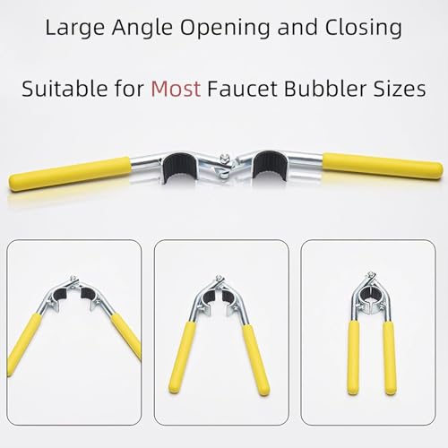 Massmot Faucet Wrench, Bathroom Plumbing Repair Tool, Strong Bite Universal Tap Spanner for Kitchen and Bathroom, Easy To Use - Image 4