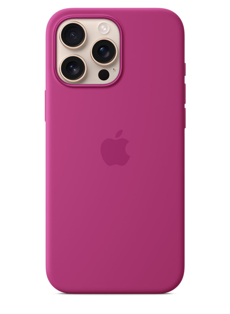 Techie Apple iPhone 16 Pro Max Silicone Case with MagSafe – Fuchsia - Image 1