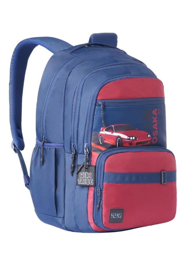 وايلد كرافت حقيبة ظهر Wildcraft Wiki Volt 40 للأولاد والبنات | سعة 40 لترًا مع جيب مخصص للكمبيوتر المحمول، ومجموعة أدوات يدوية، وغطاء للمطر، وثلاثة جيوب مع أكتاف مبطنة | مثالية للكتب والقرطاسية والأغراض الأساسية - JDM: كحلي - Image 1