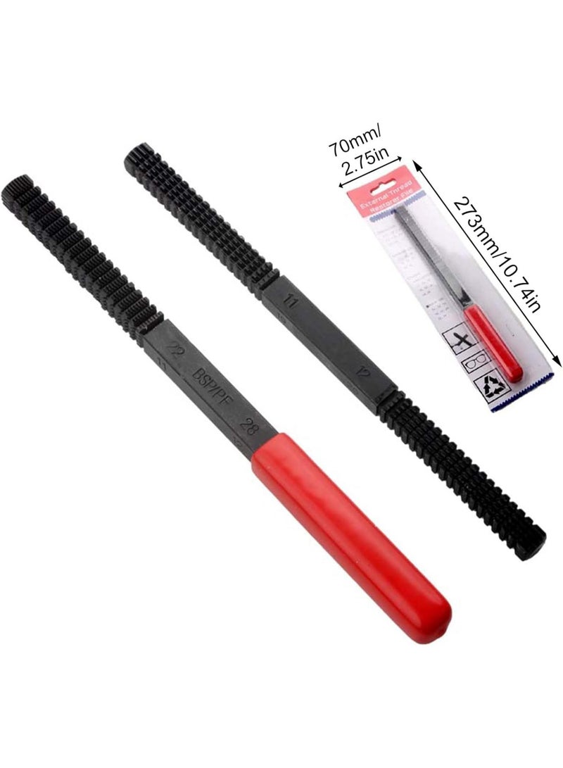 GGOOT Thread Repair File Metric Thread Restorations Repair File Clean Damaged Thread Metal Hardware Restorer Hand Tool - Image 3