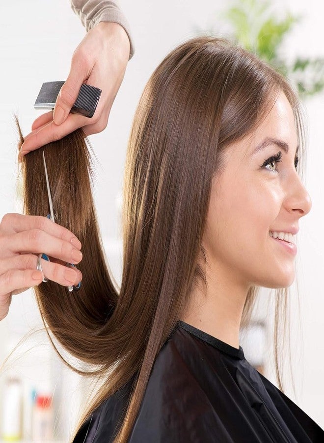 ZIPRON Professional Hair Cutting Barber Scissors Kit - 6.7 Inch Stainless Steel Hairdressing Scissors with 3 Combs, Haircut Cloak & Hair Clips - Complete Hair Cutting Tools for Men & Women (9Pcs) - Image 4