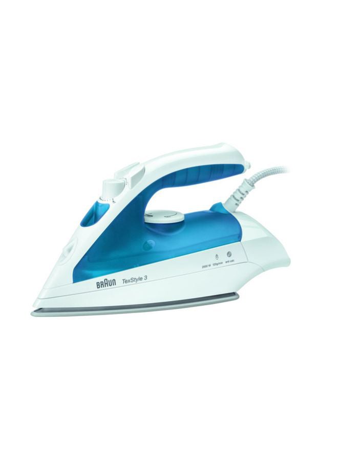 Corded Steam Iron 1700W 1700 W TS-340 White/Blue