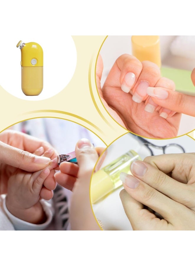 بلو فاير مبرد أظافر كهربائي للأطفال والكبار | جهاز تقليم وتلميع أظافر آمن قابل للشحن عبر USB | عناية لطيفة بالأظافر مع رؤوس متعددة للمواليد والأطفال والمراهقين والعائلة - Image 5